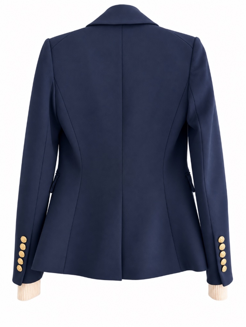 Veronica Beard Miller Dickey Jacket Navy Gold Buttons – Size 00 - Picture 3 of 4